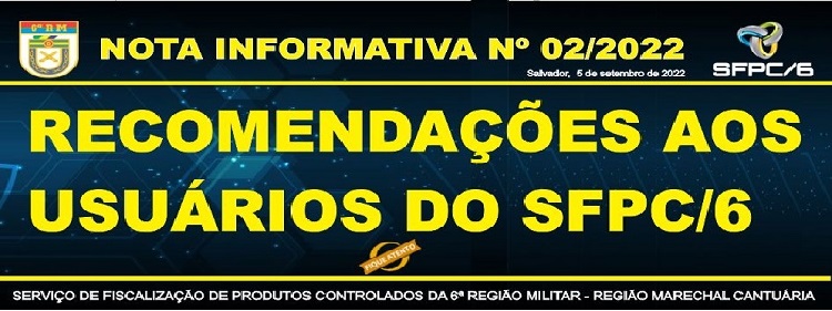 Atenção usuários do SFPC 6 